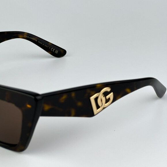 SALE! NEW D&G DG4435 502/73 Havana Dark Brown Cat Eye Women Sunglasses main image 4